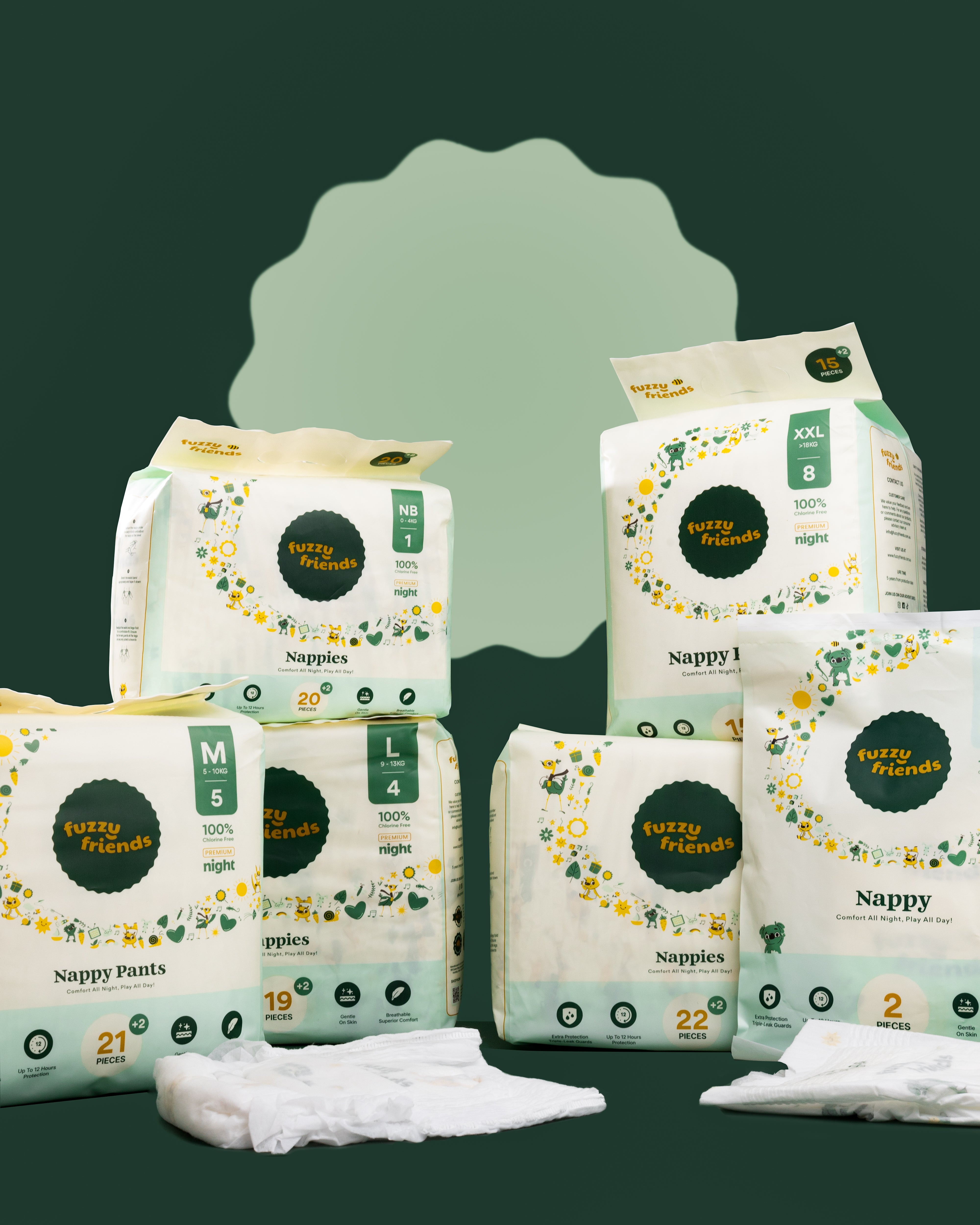 Premium Nappies Monthly Pack