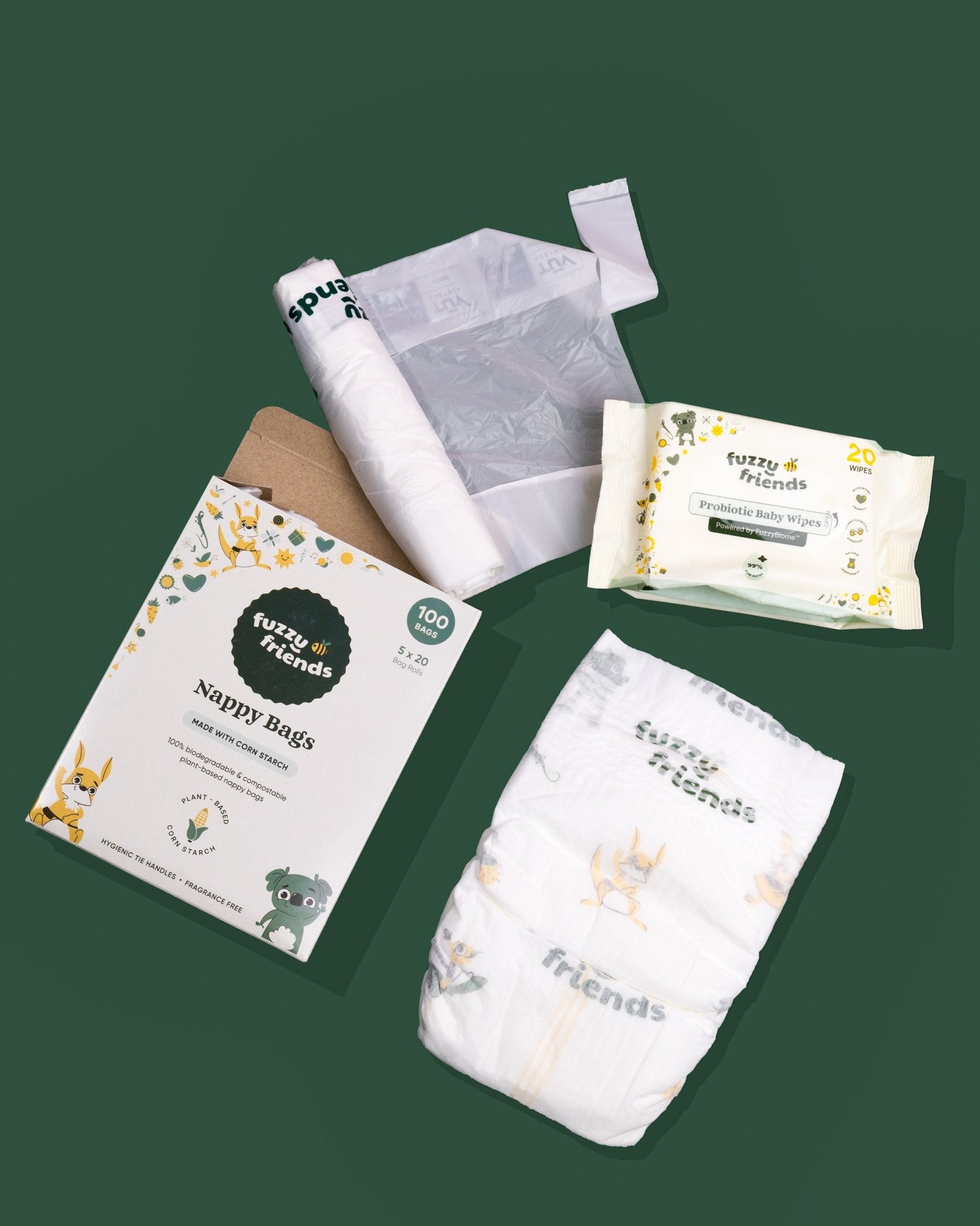 Biodegradable Nappy Bags 100 Pack