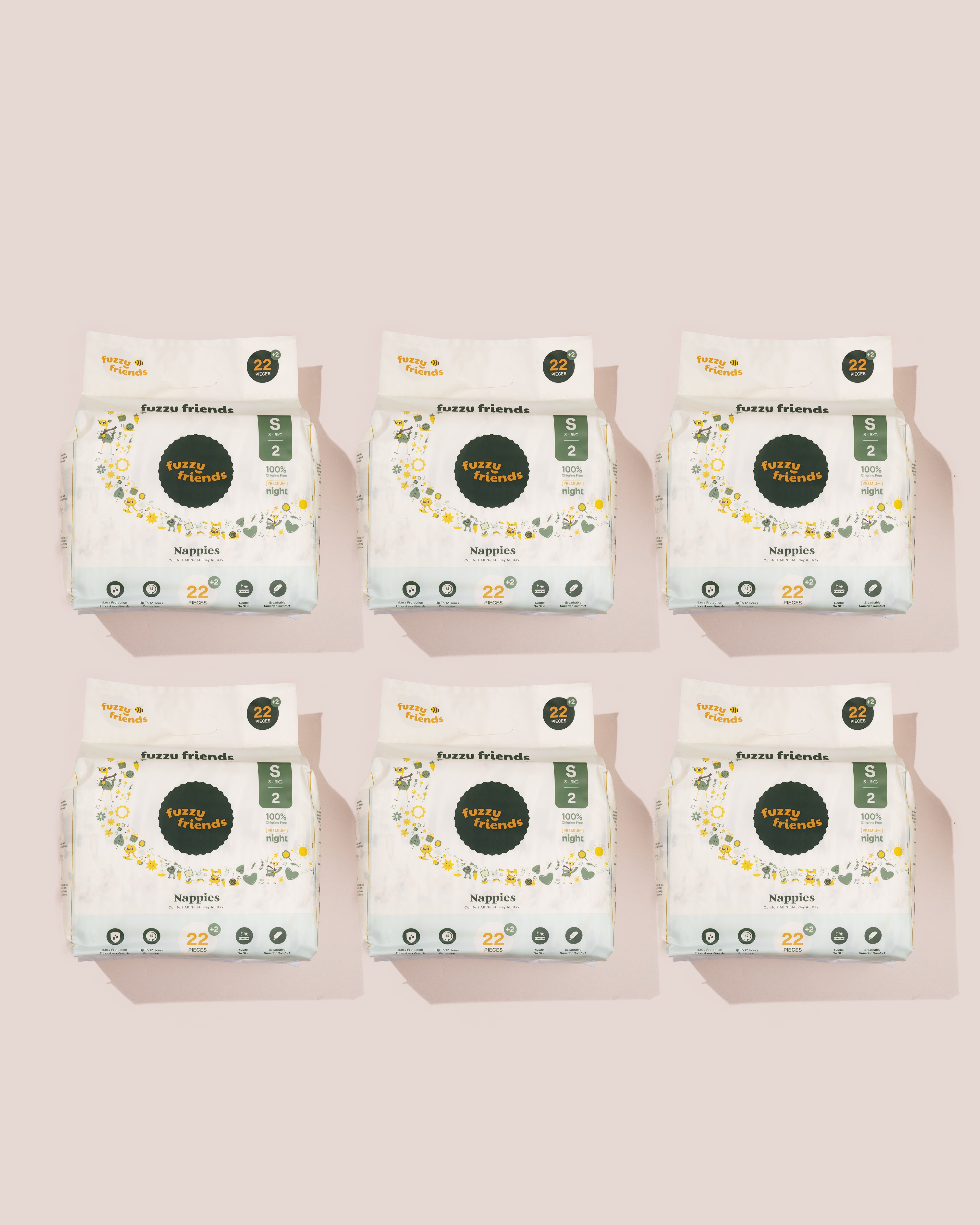 Premium Nappies Monthly Pack