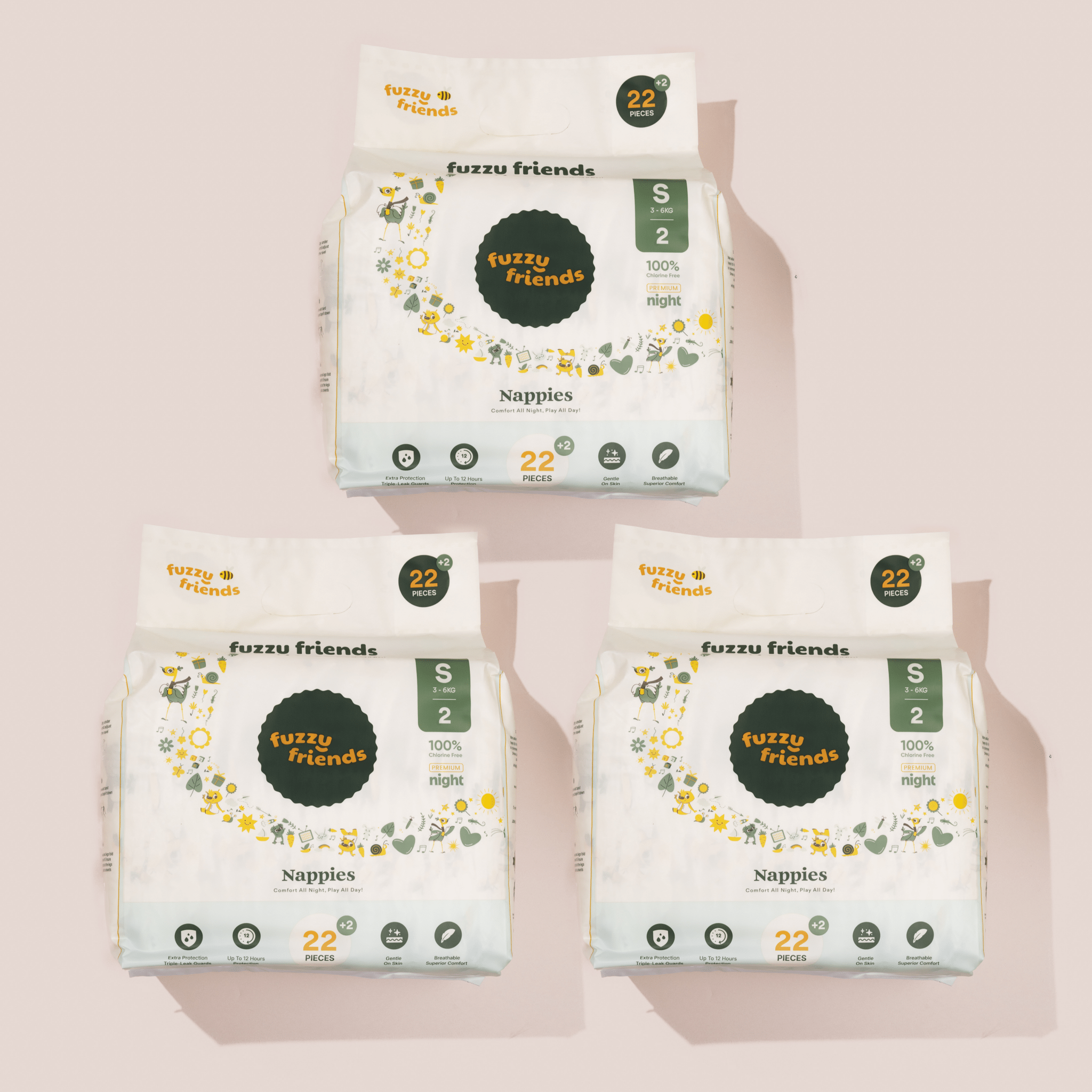 Premium Nappies 2-Week Pack